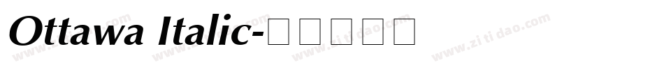 Ottawa Italic字体转换